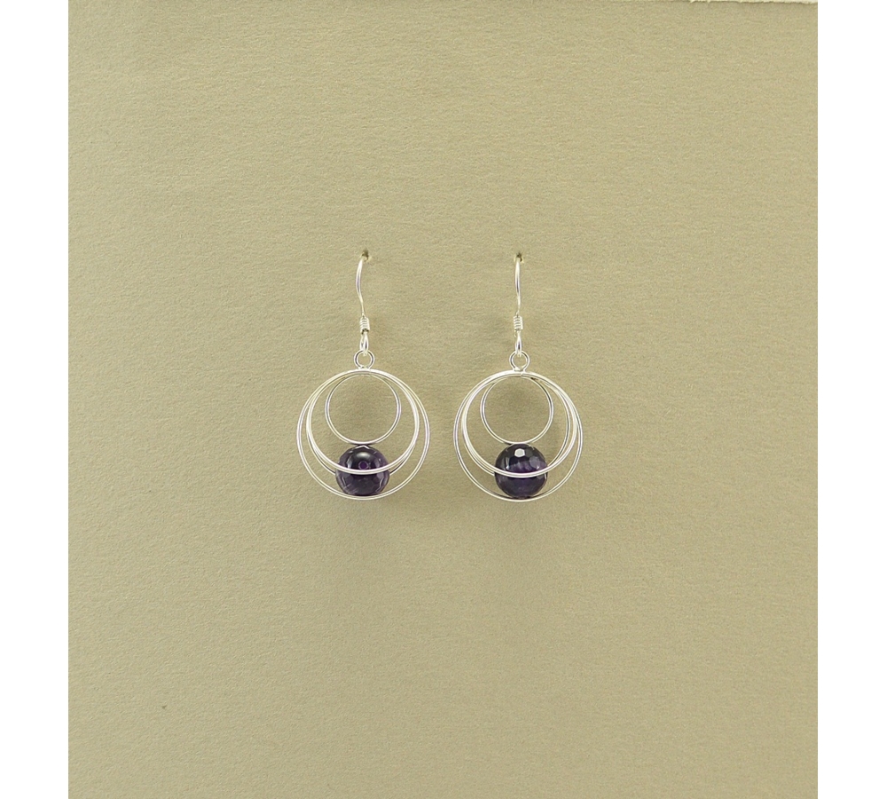 JE325 Amethyst Earring