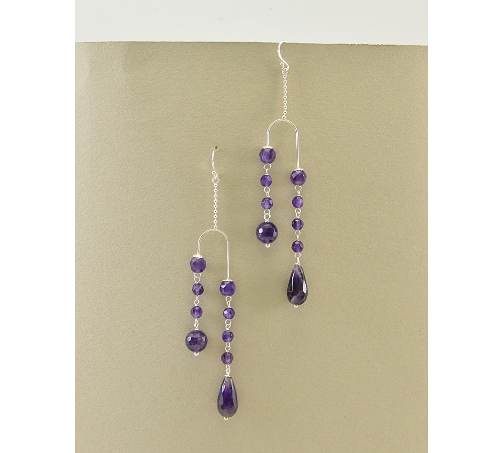 JE313 Amethyst Earring