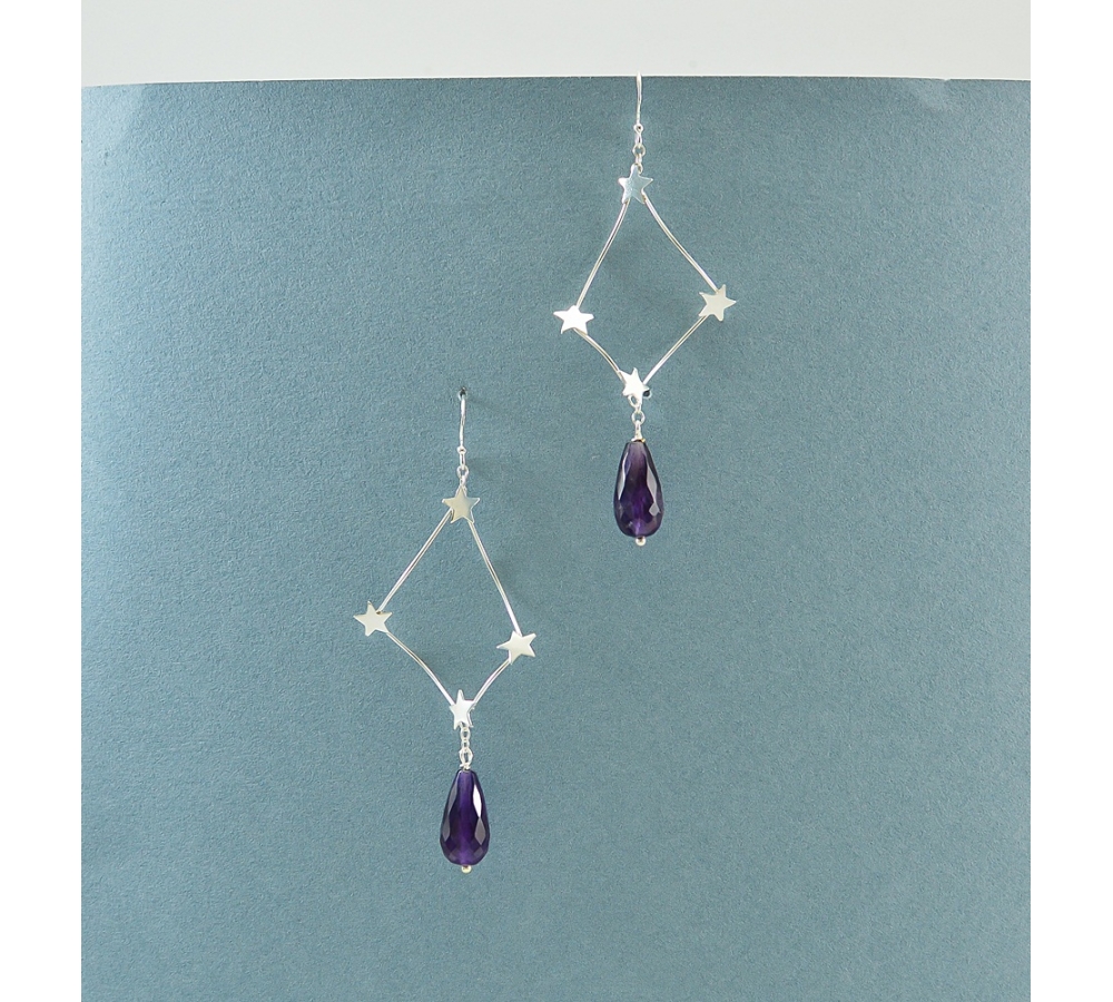 JE308 Amethyst Earring