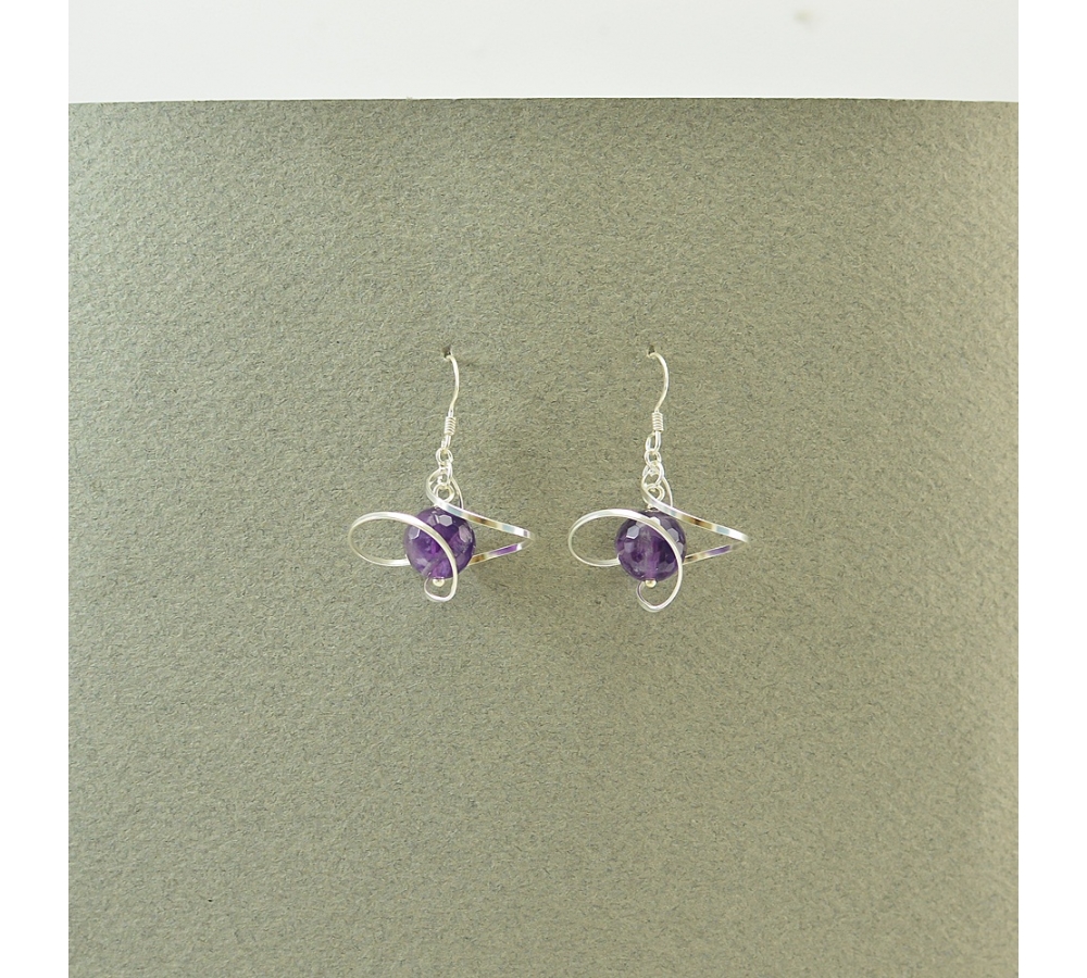 JE304 Amethyst Earring