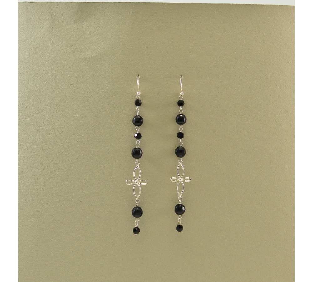 JE302 Black Onyx Earring
