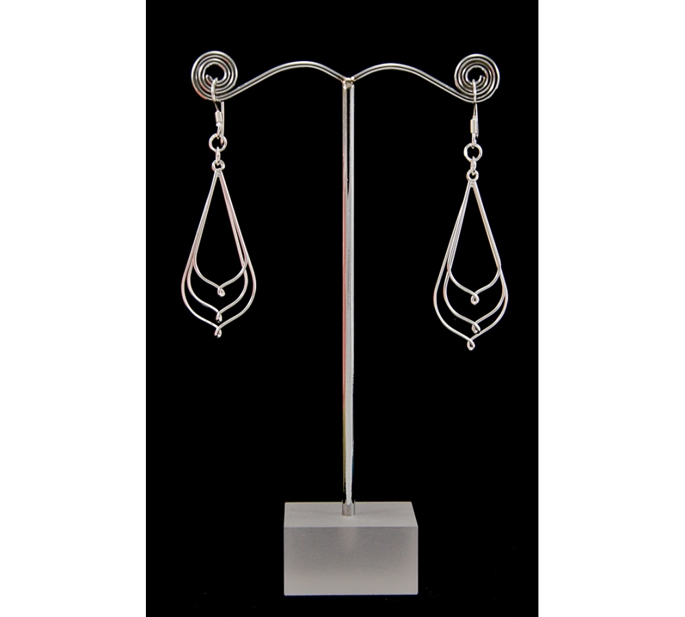 S0402 Plain Silver Earring