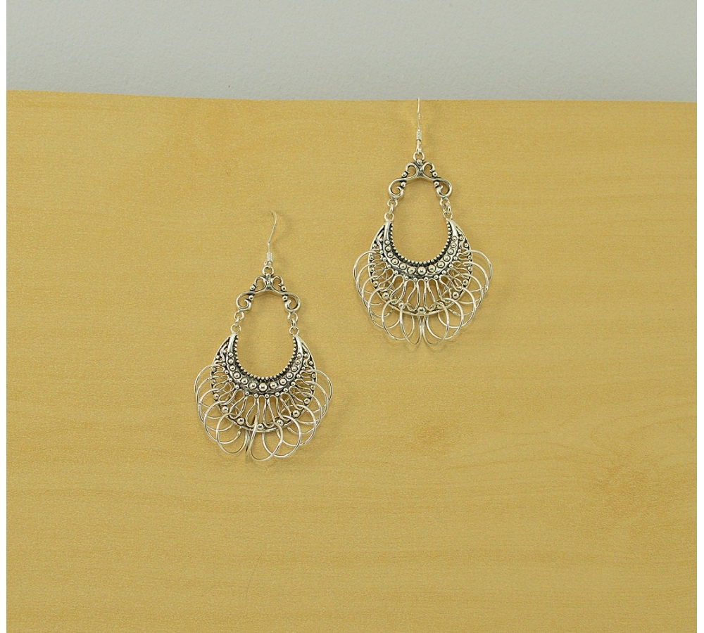 S0362 Plain Silver Earring