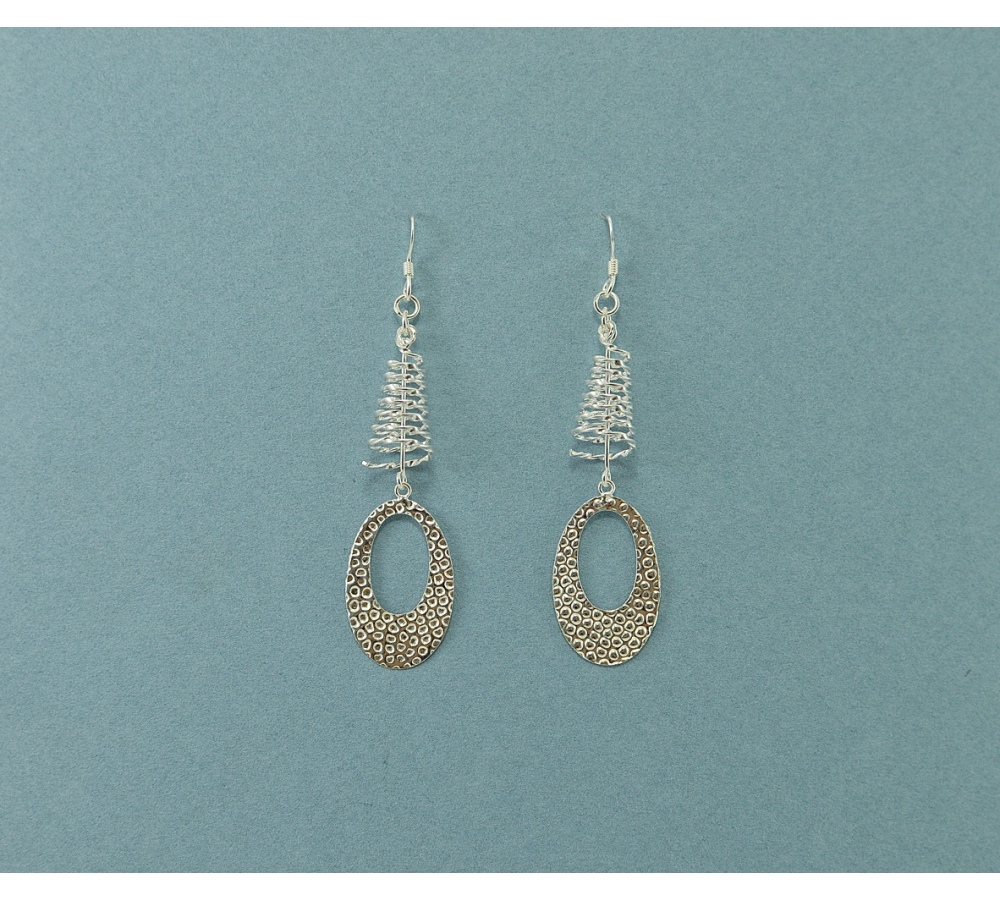 S0361 Plain Silver Earring
