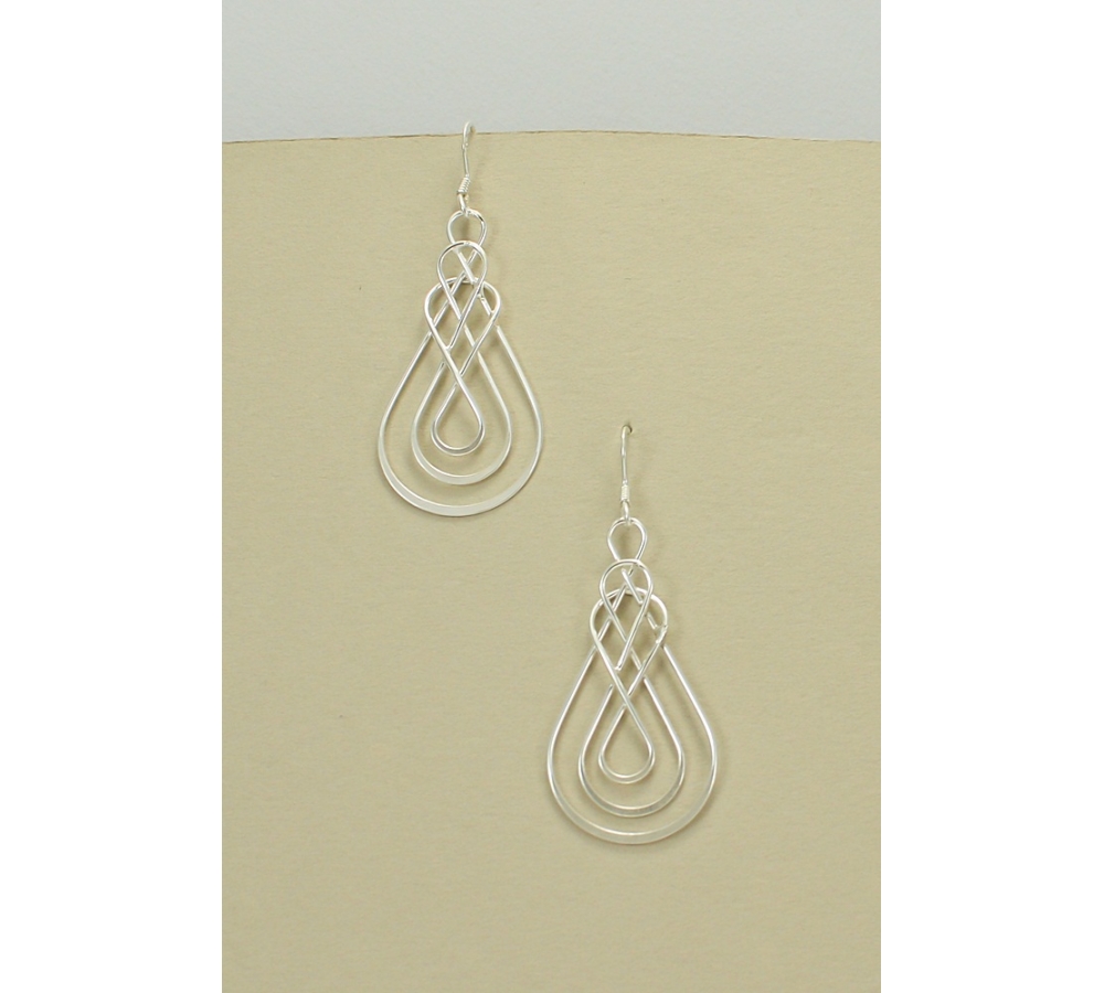 S0338 Plain Silver Earring