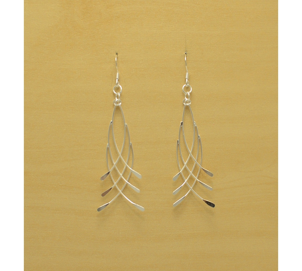 S0323 Plain Silver Earring