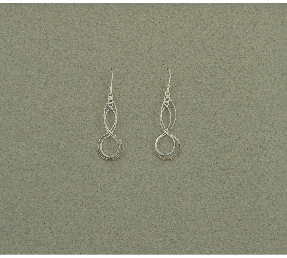 S0325 Plain Silver Earring