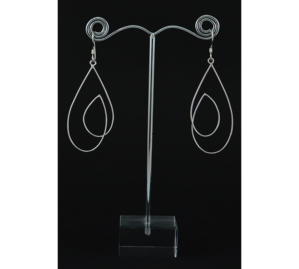 S0291 Plain Silver Earring