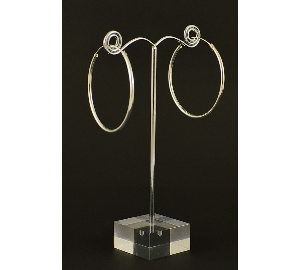 S0286 Plain Silver Earring