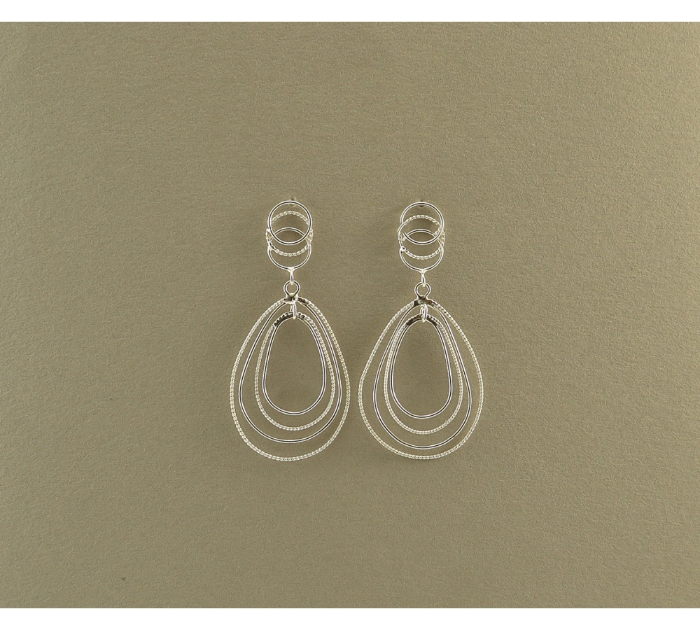 S0269 Plain Silver Earring
