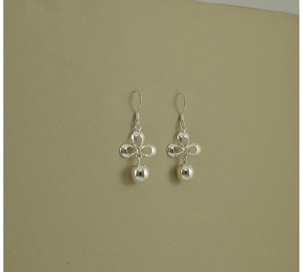 S0242 Plain Silver Earring