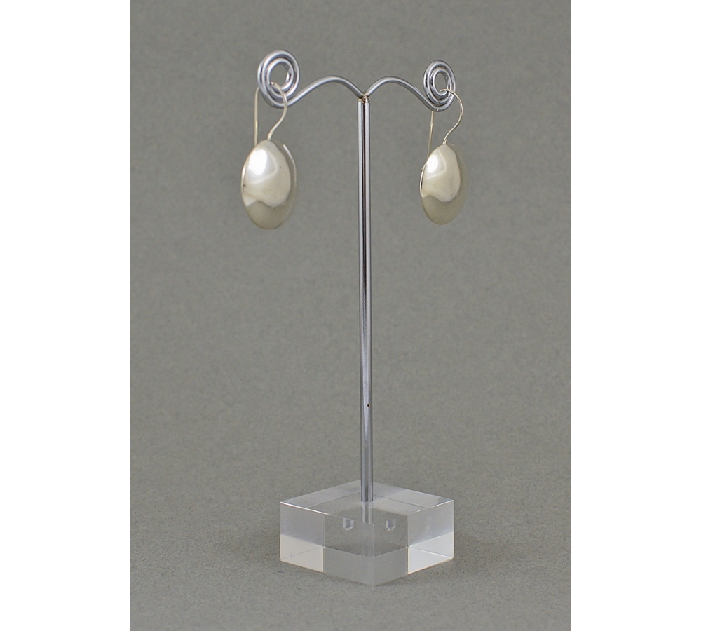 S0182 Plain Silver Earring