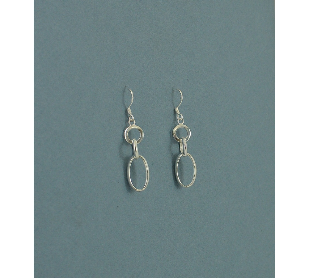 S0144 Plain Silver Earring