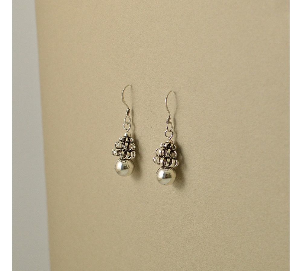 S0099 Plain Silver Earring