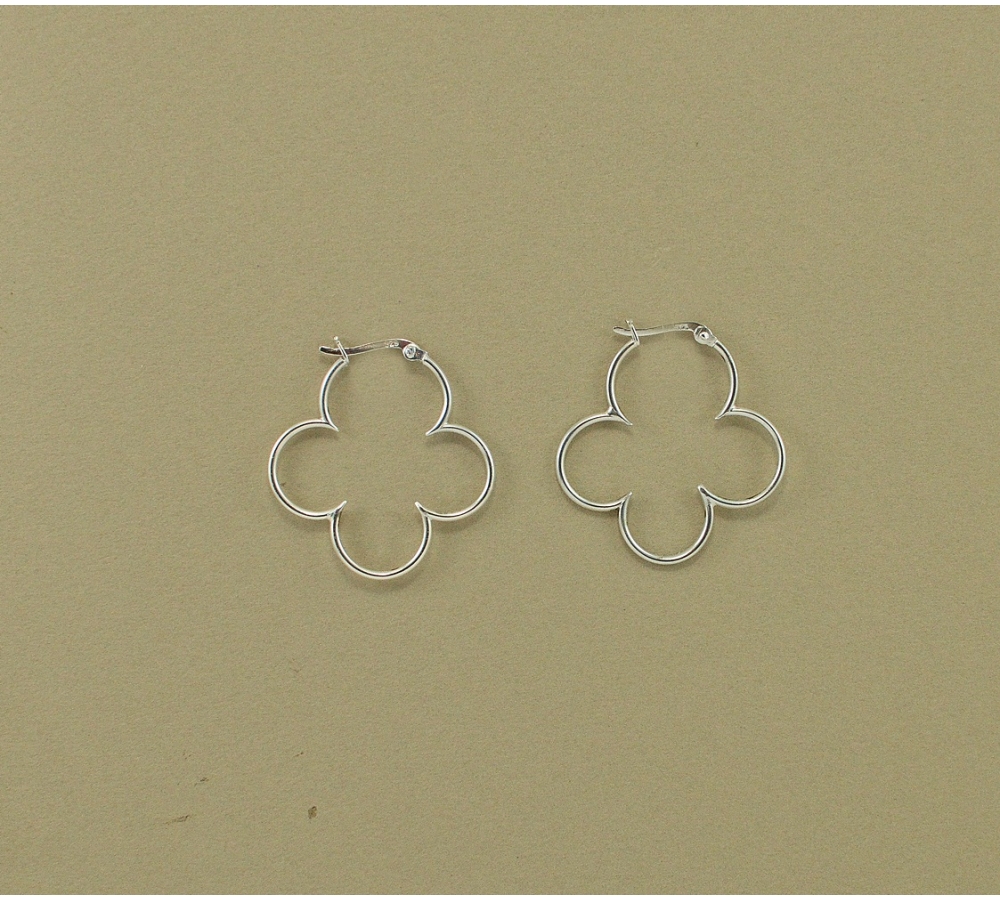S0097 Plain Silver Earring
