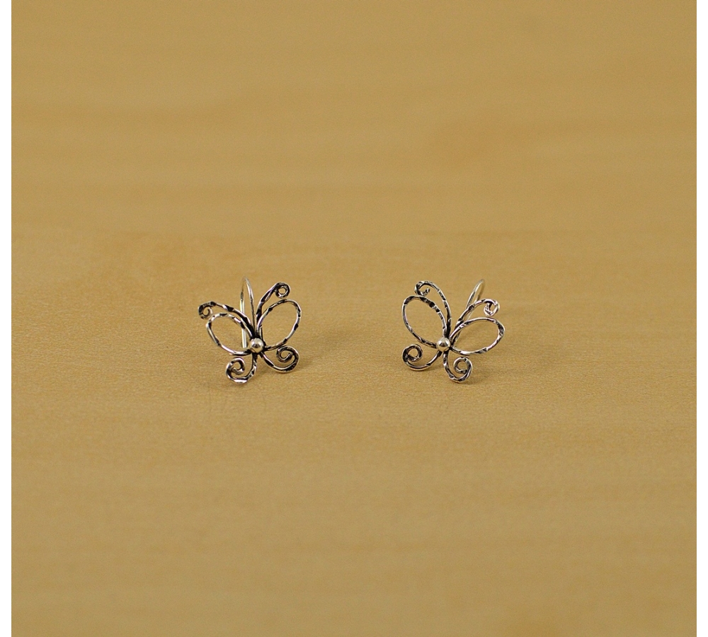 S0068 Plain Silver Earring