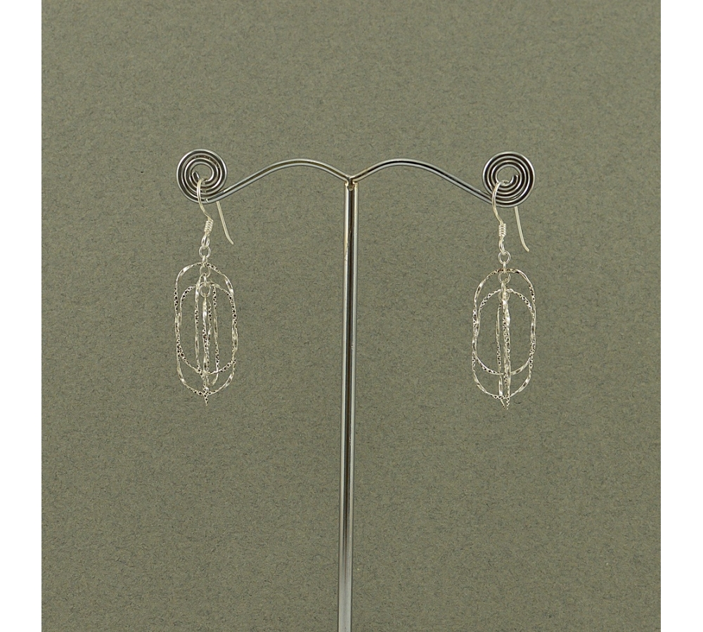 S0058 Plain Silver Earring