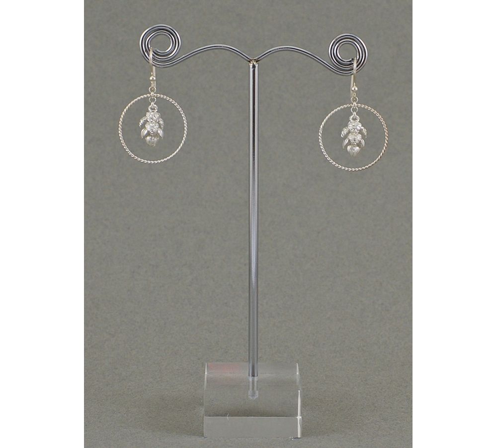 S0055 Plain Silver Earring