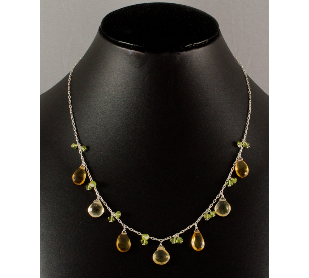 JNSU1235 Lemon Quartz Necklace