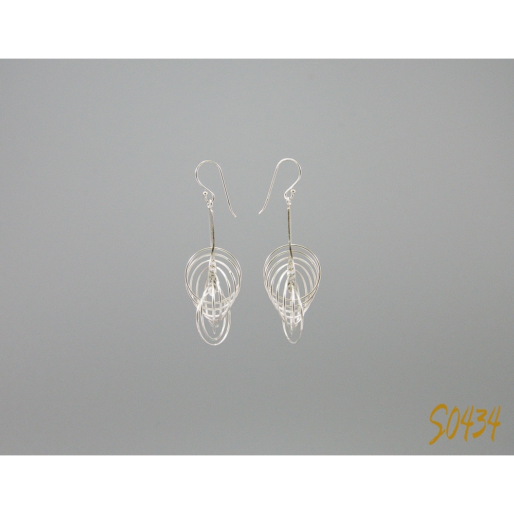 S0434 Plain Silver Earring