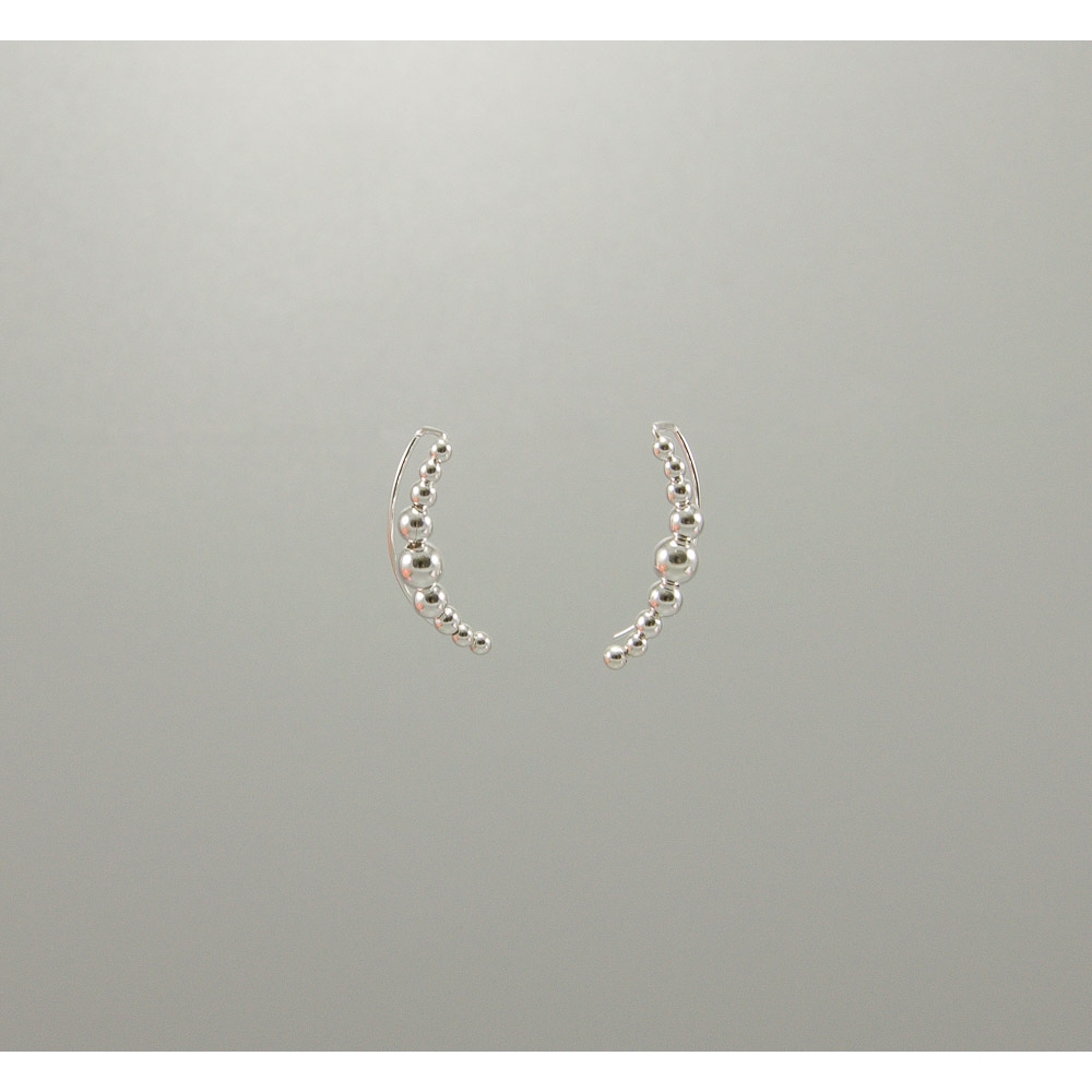 S0431 Plain Silver Earring