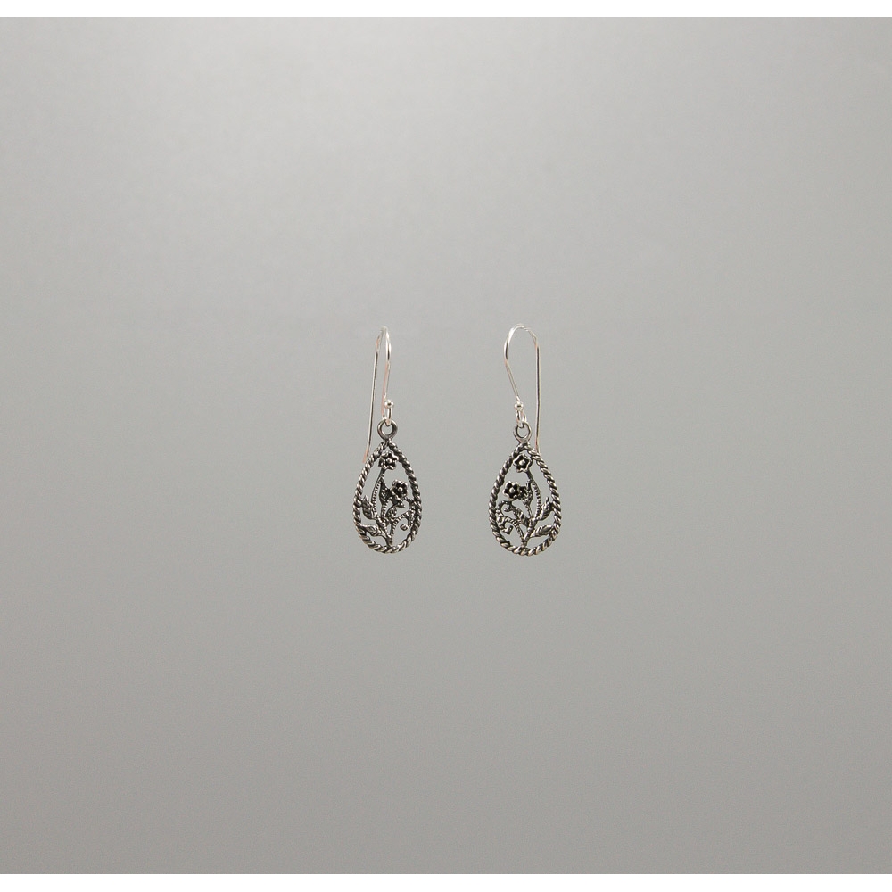 S0424 Plain Silver Earring