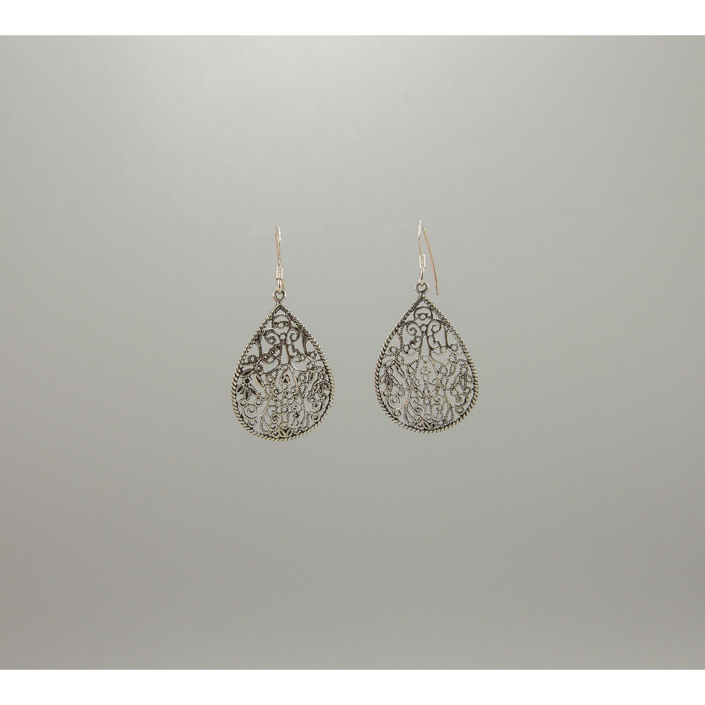 S0423 Plain Silver Earring