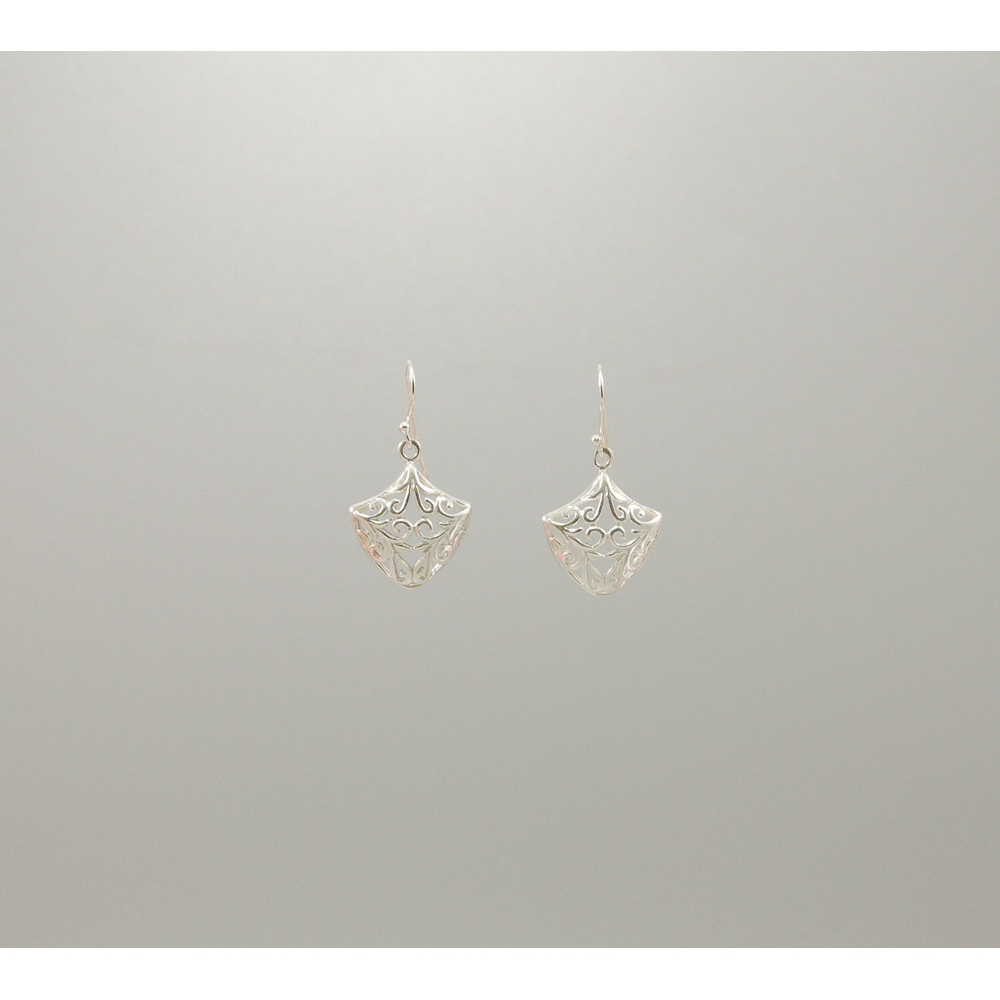 S0403 Plain Silver Earring