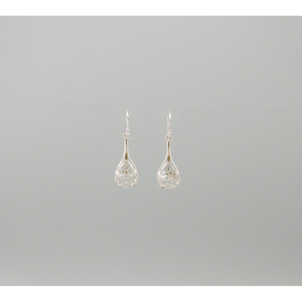 S0413 Plain Silver Earring