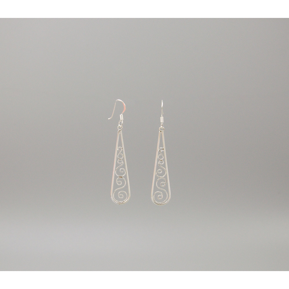 S0416 Plain Silver Earring