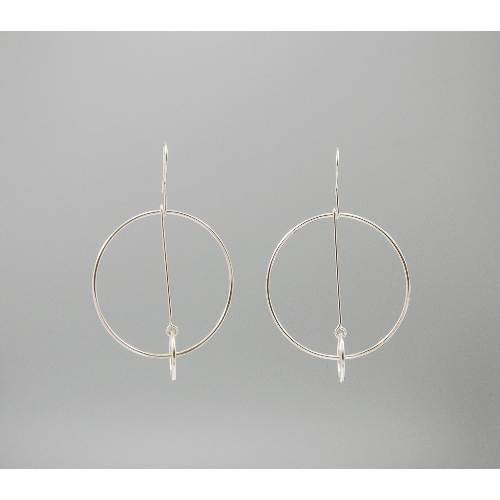 S0418 Plain Silver Earring