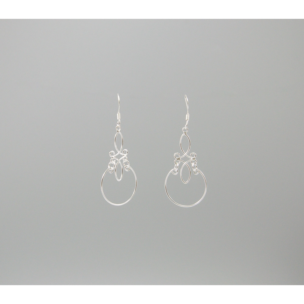 S0419 Plain Silver Earring