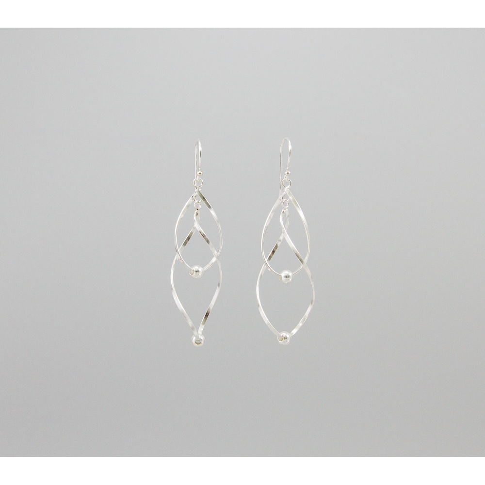 S0383 Plain Silver Earring