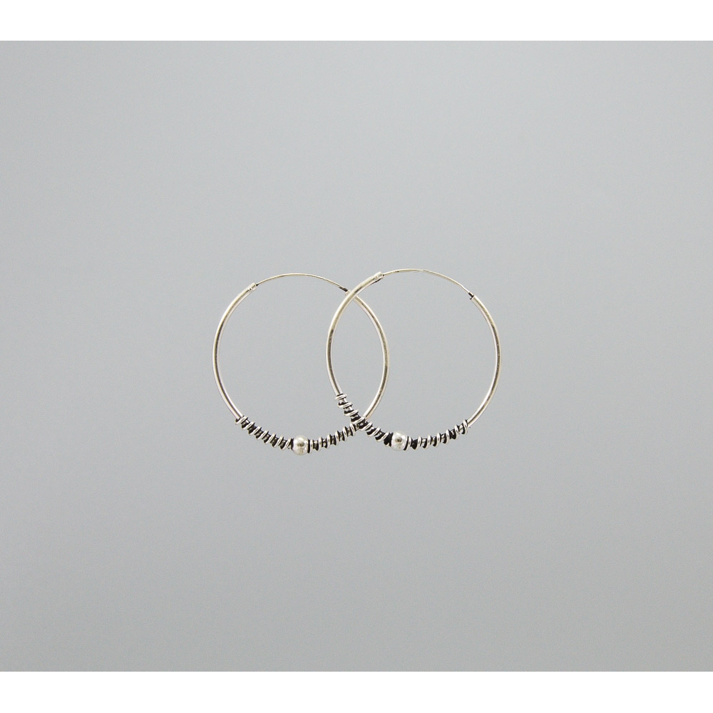 S0389 Plain Silver Earring