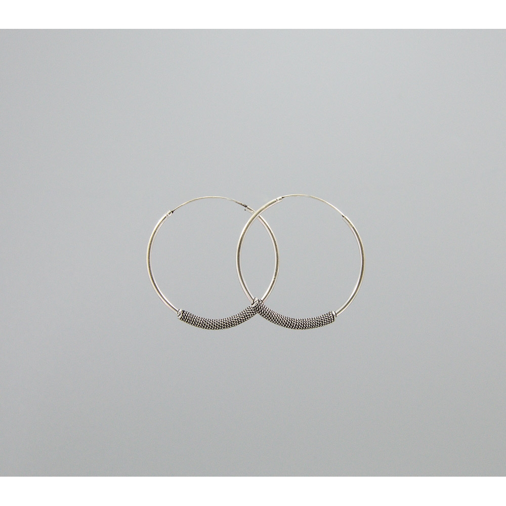 S0390 Plain Silver Earring