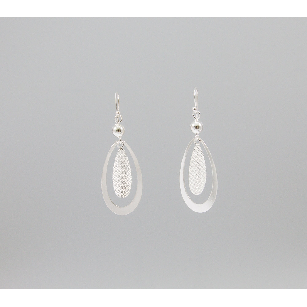 S0376 Plain Silver Earring