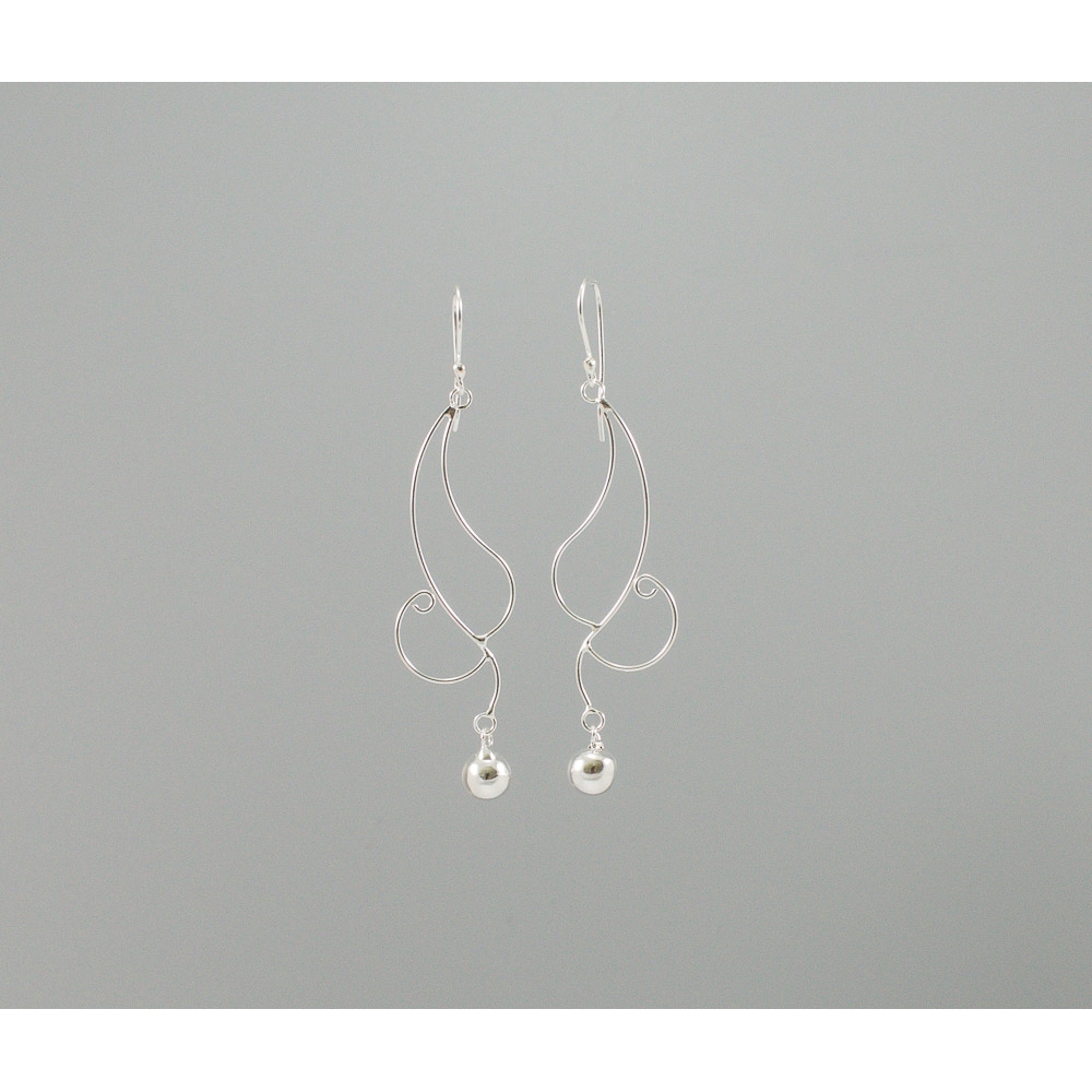 S0375 Plain Silver Earring