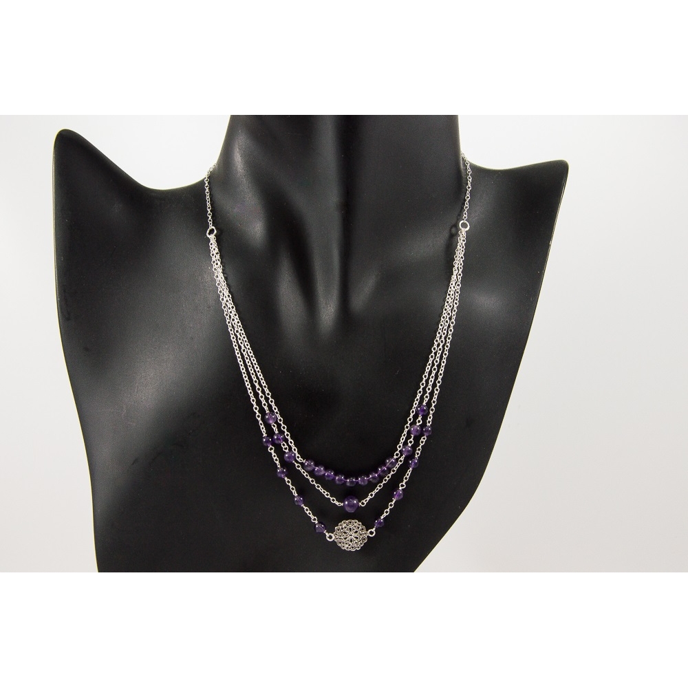 JNSU1248 Amethyst Necklace