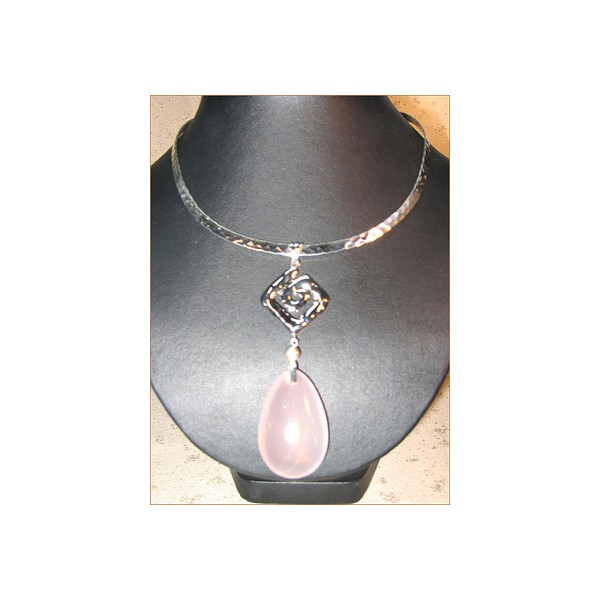 JN-UP102 Rose Quartz Necklace