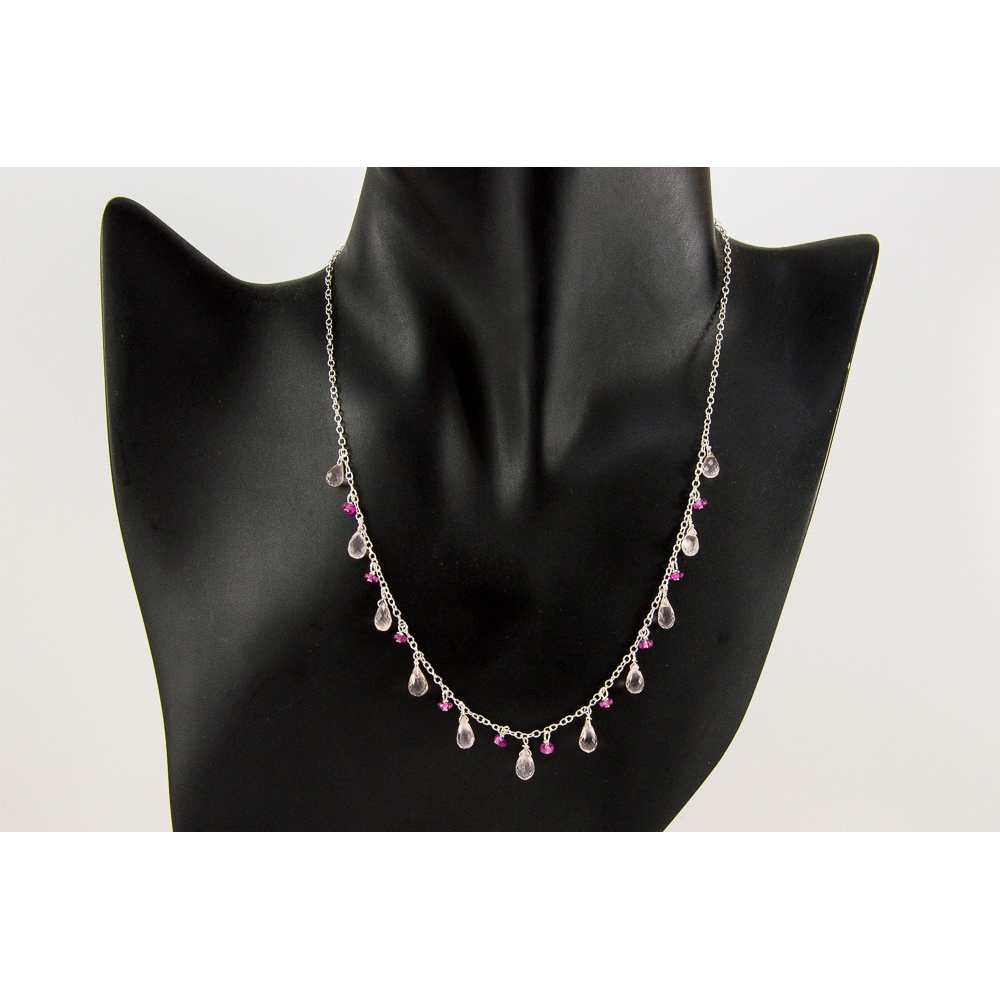 JNSU1086 Rose Quartz Necklace