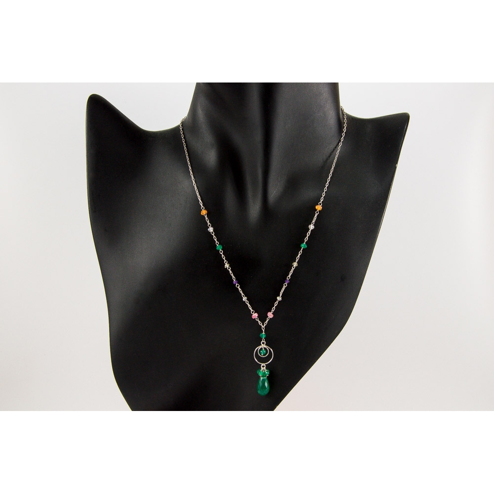 JNSU1134 Emerald Necklace