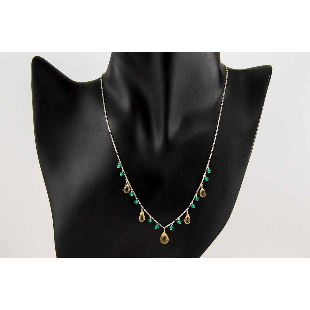 JNSU1303 Lemon Quartz Necklace