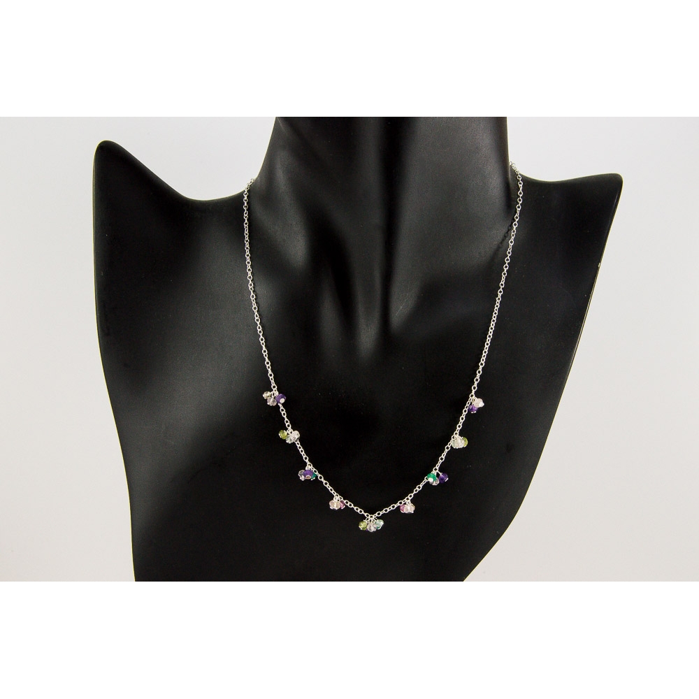 JNSU1309 Multi-gems Necklace