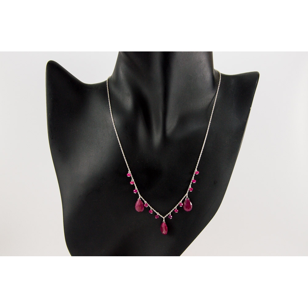 JNSU1310 Dyed Ruby Necklace