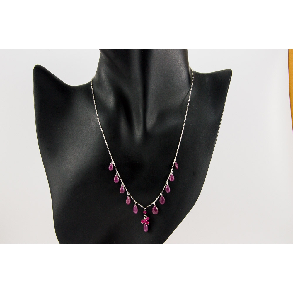 JNSU1311 Dyed Ruby Necklace