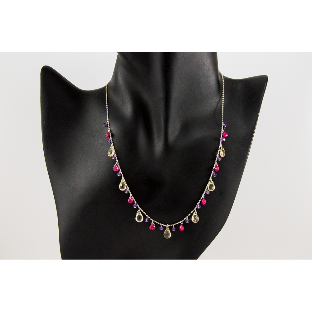 JNSU1313 Lemon Quartz Necklace