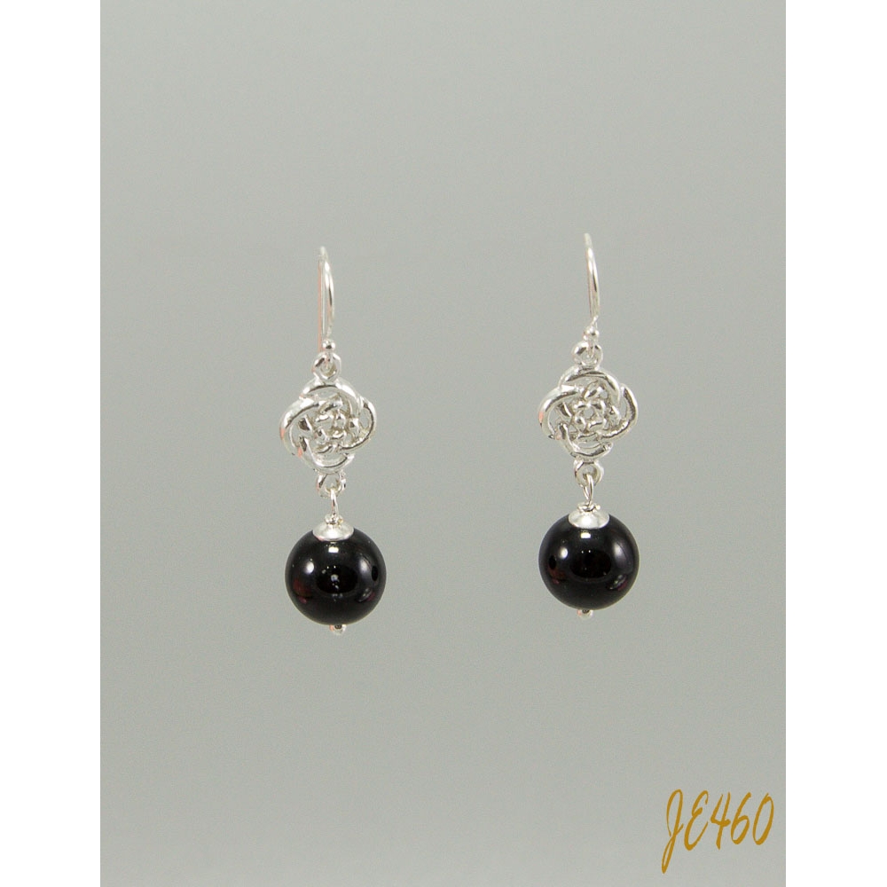 JE460 Black Onyx Earring