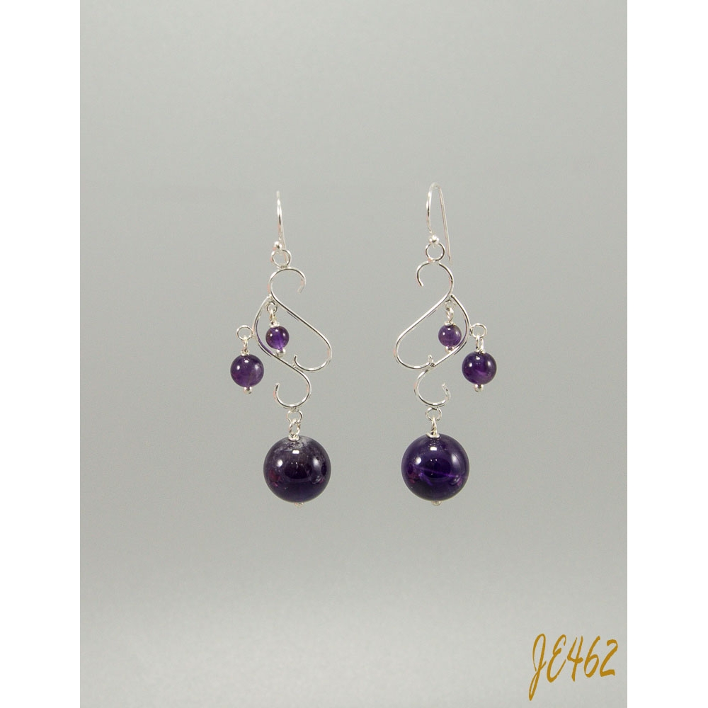 JE462 Amethyst Earring
