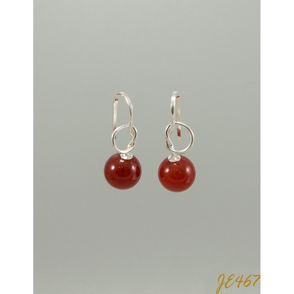 JE467 Red Agate Earring