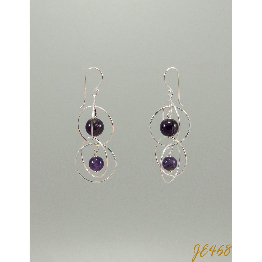 JE468 Amethyst Earring